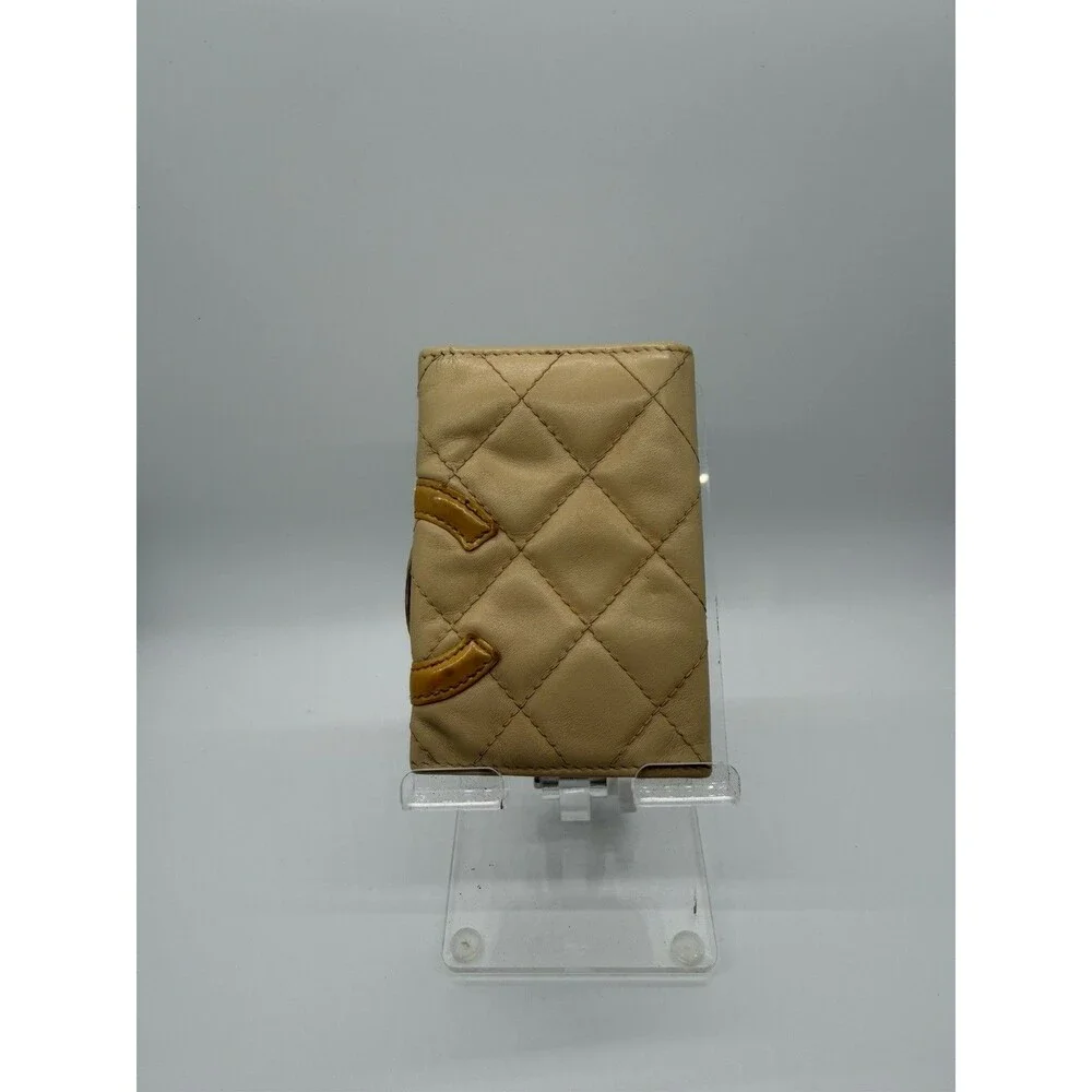 CHANEL Combon Line Leather 6 Ring Key Case Beige/139